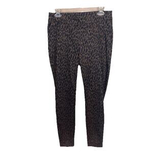 Chico’s Women’s Cheetah Print Stretch Pants Leggings With Stretch Waist Sz 1 (8)